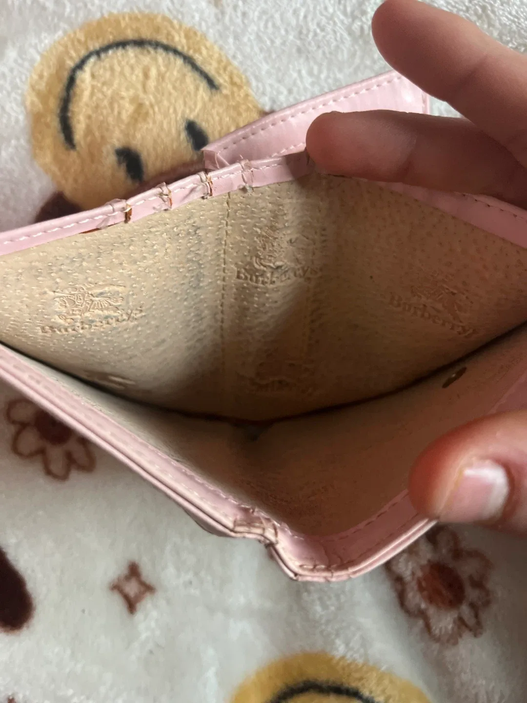 Burberry Pink Plaid Wallet image indicator(3)