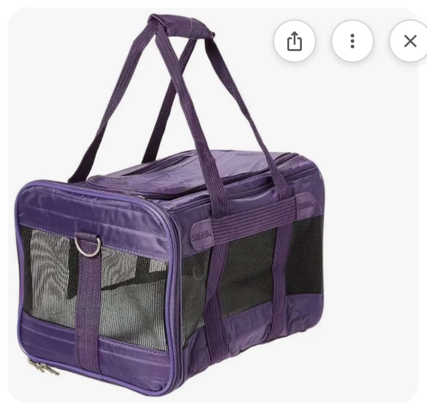 Sherpa Deluxe Travel Pet Carrier - Plum Small