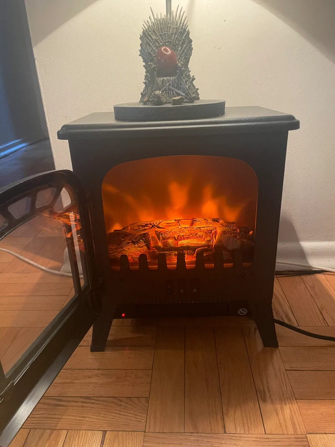 Electric Fireplace Heater - Black image indicator(2)