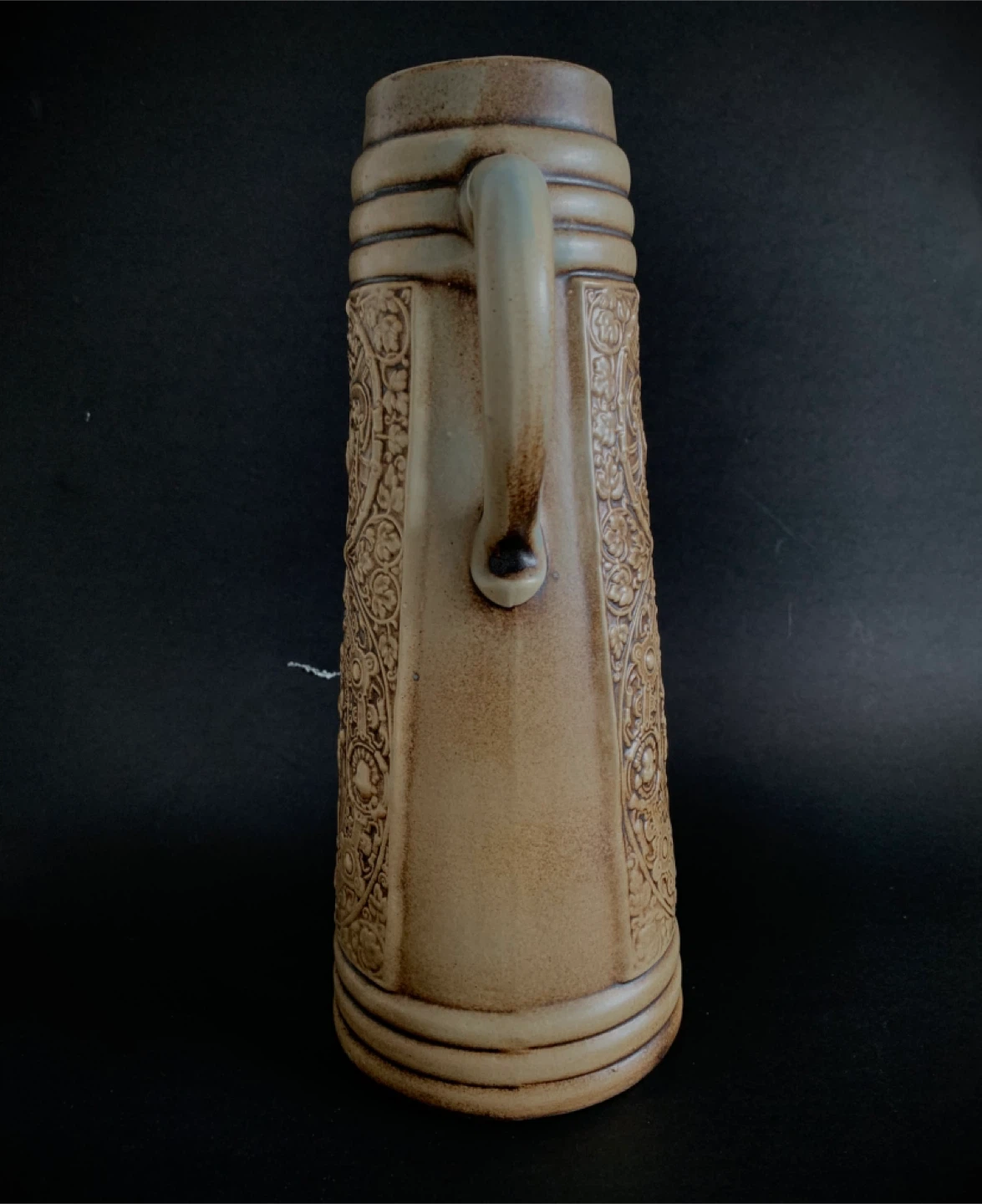 Tall Gerz German Beer Stein Graffen V Dhavn Family Crest Stone - photo 5