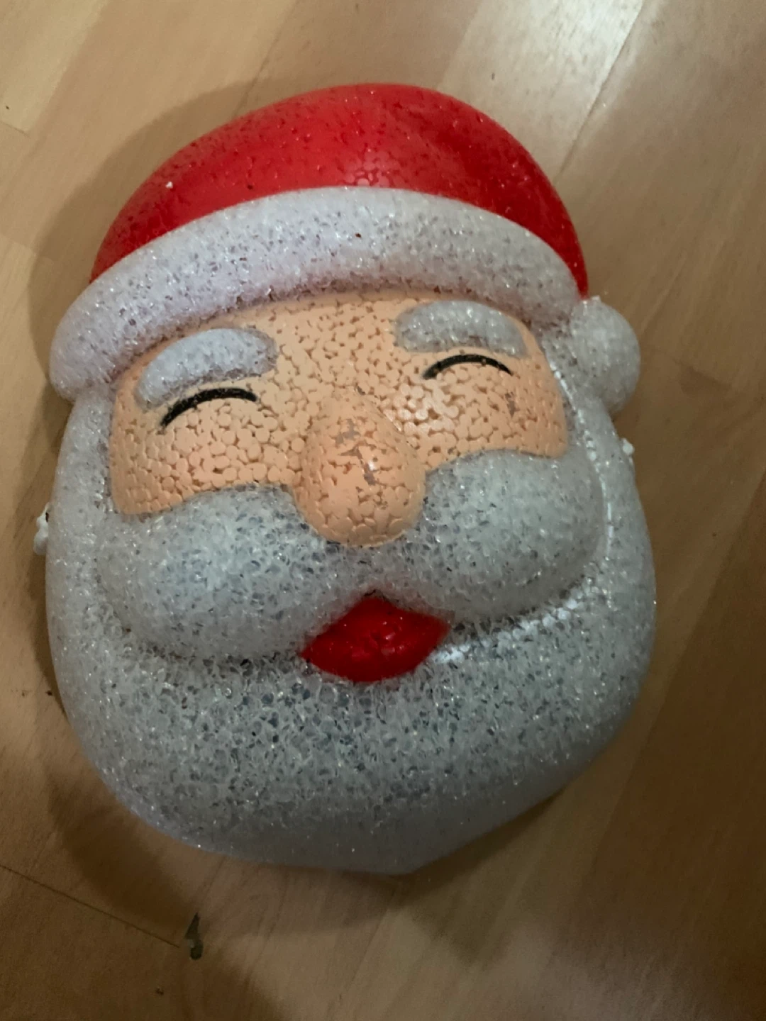 Vintage Blow Mold Santa Head, 2 for $5