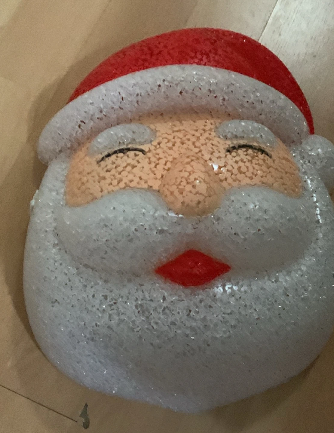 Vintage Blow Mold Santa Head, 2 for $5 - photo 3