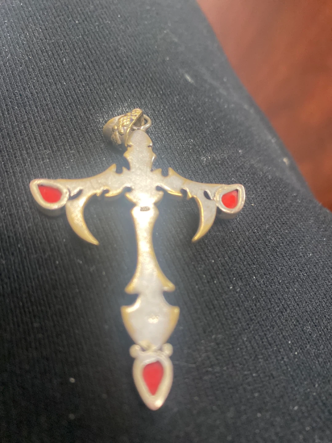Silver Cross Pendant - photo 2