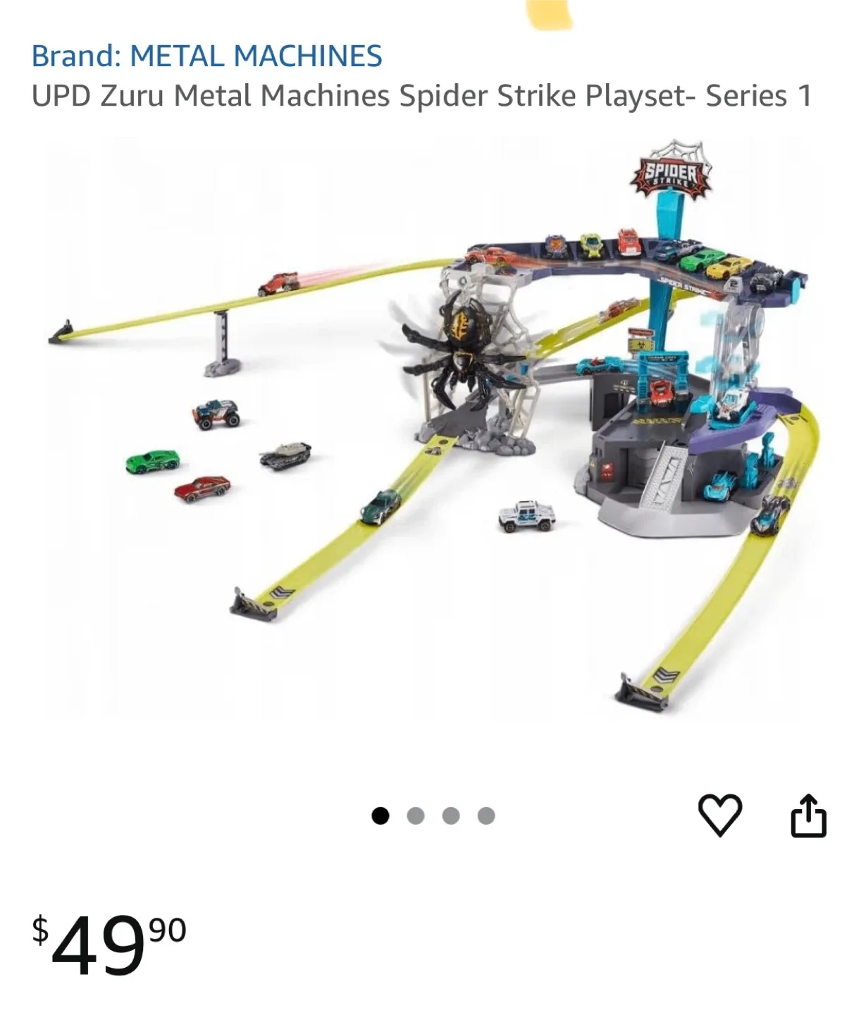 Metal Machines Spider Strike Playset