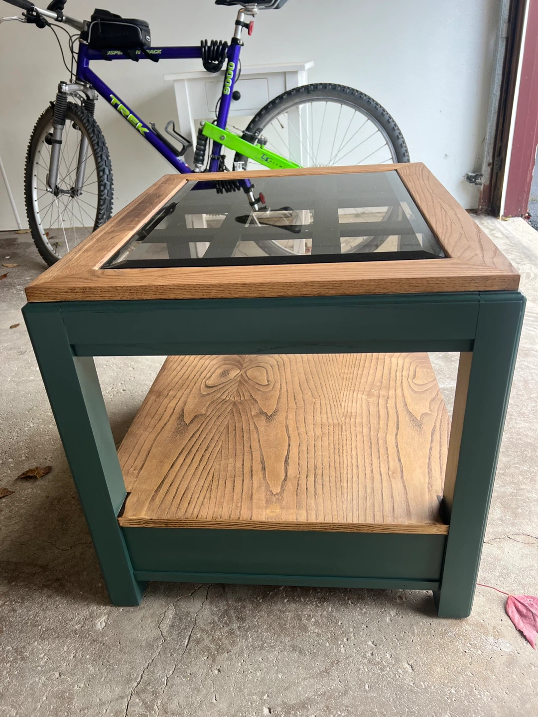 Wood & Glass End Table - photo 4