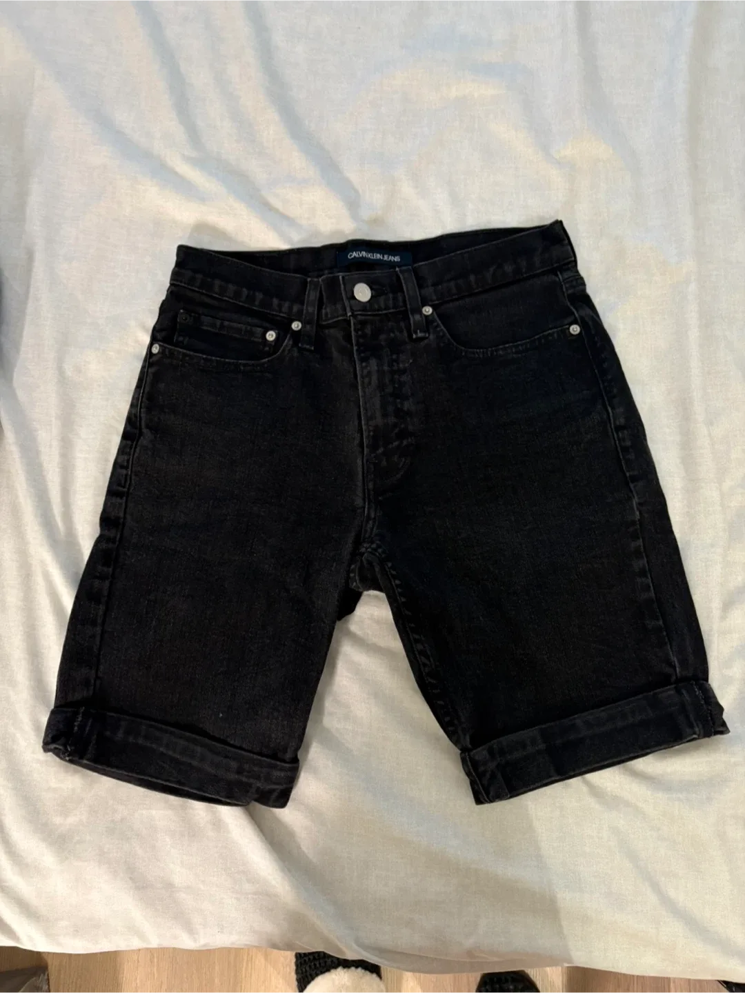 Calvin Klein Jeans Black Denim Shorts