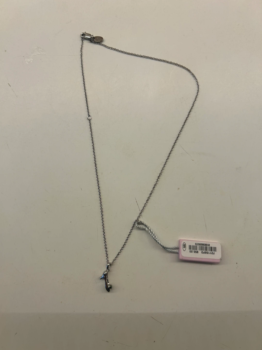 Sterling Silver High Heel Pendant Necklace - photo 2
