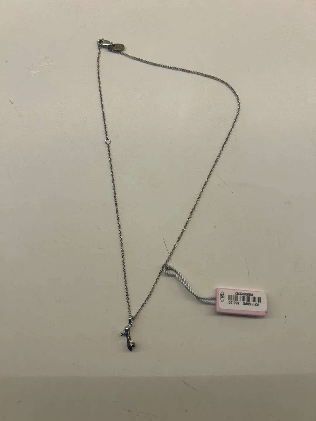 Sterling Silver High Heel Pendant Necklace image indicator(2)