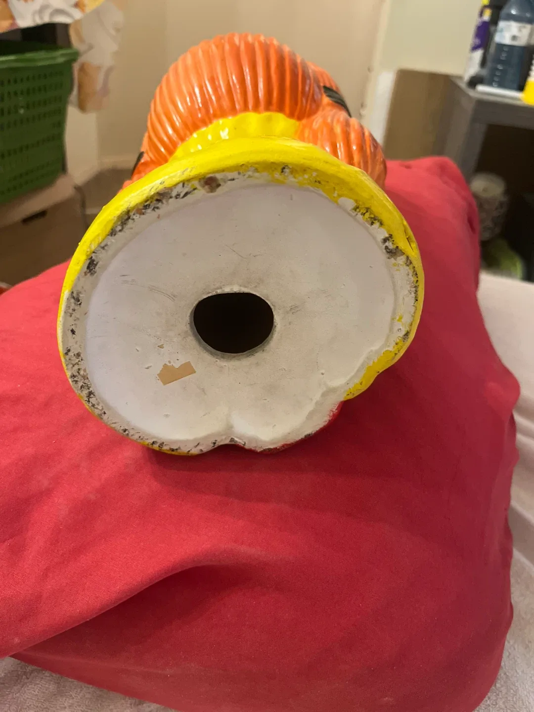 Vintage Ceramic Girl Figurine Coin Bank image indicator(3)