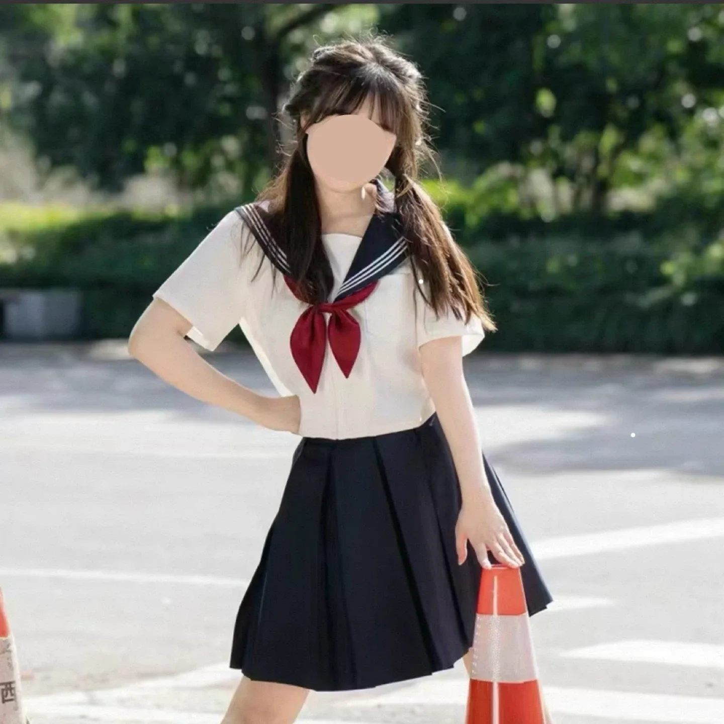 Japanese Sailor Style School Uniform (short-sleeved) thumbnail