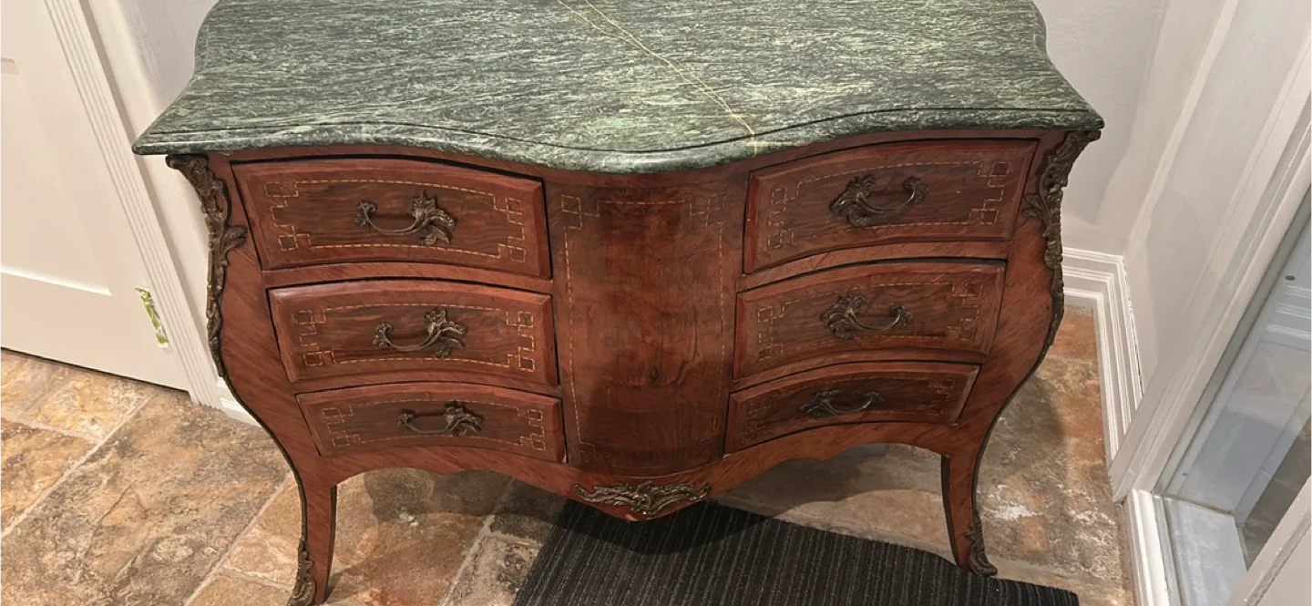 Antique Marble Top Chest of Drawers