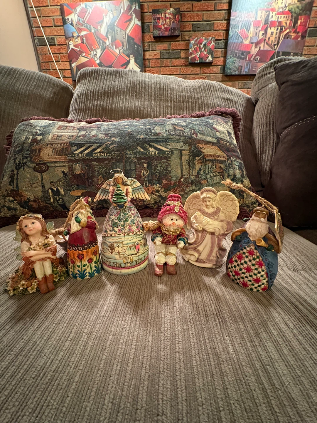 Christmas Ornaments - Angel, Snowman