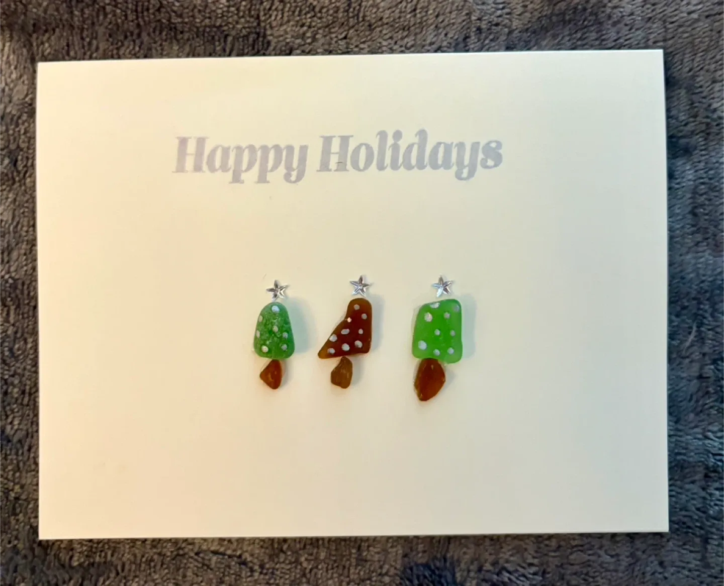 Handmade $5 ‘Beach Glass’ Christmas Cards image indicator(2)