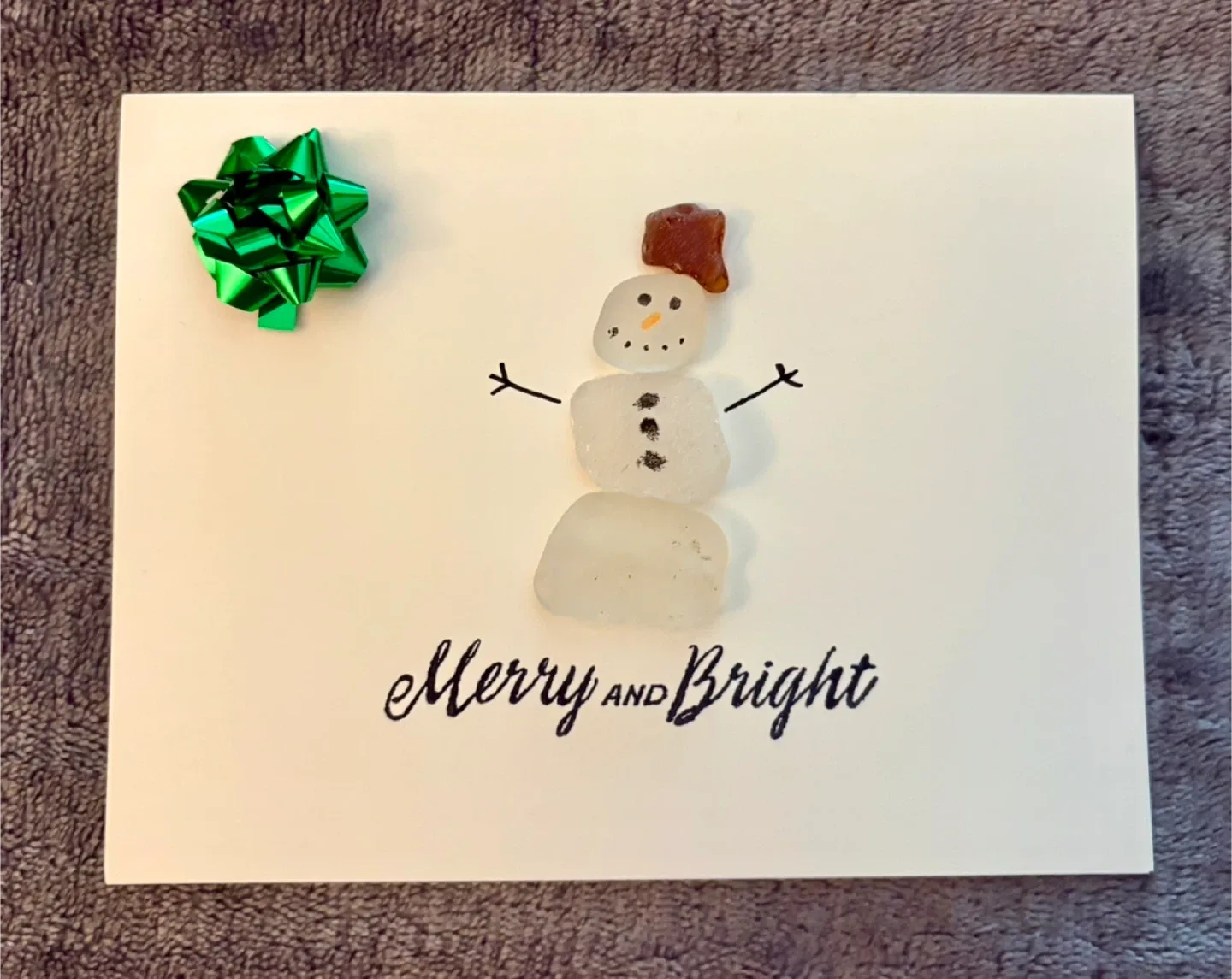 Handmade $5 ‘Beach Glass’ Christmas Cards image indicator(3)