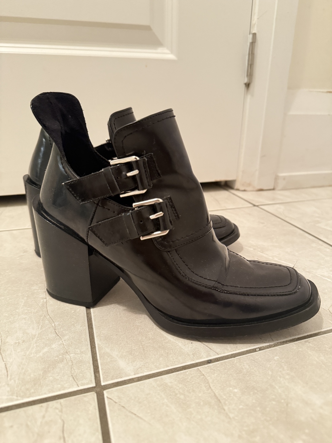 Zara Black Ankle Boots size 7/38