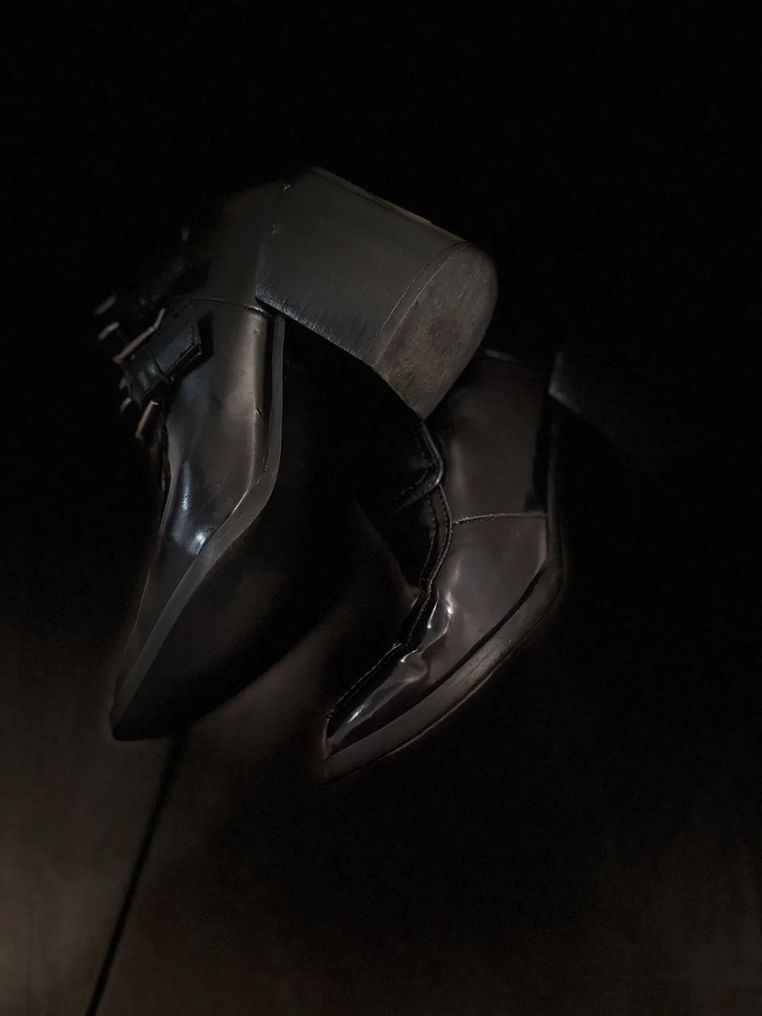 Zara Black Ankle Boots size 7/38 image indicator(2)