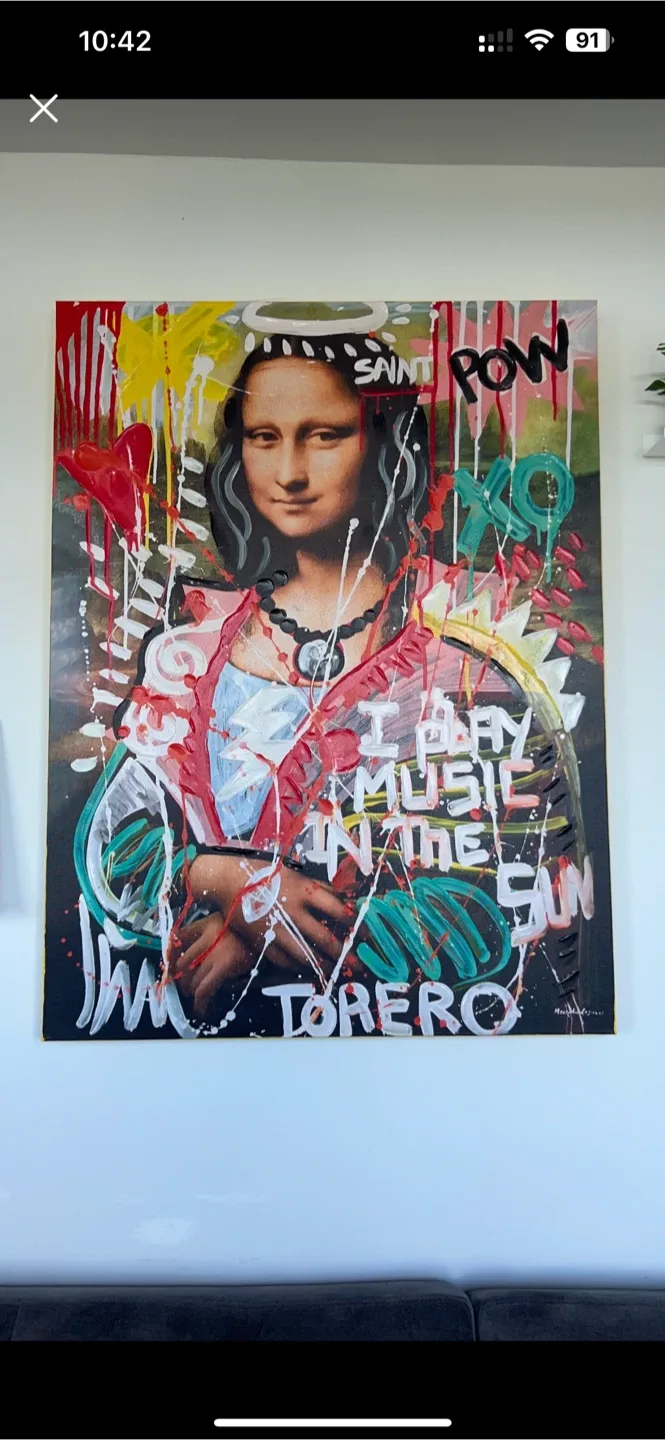 Mona Lisa Graffiti Art