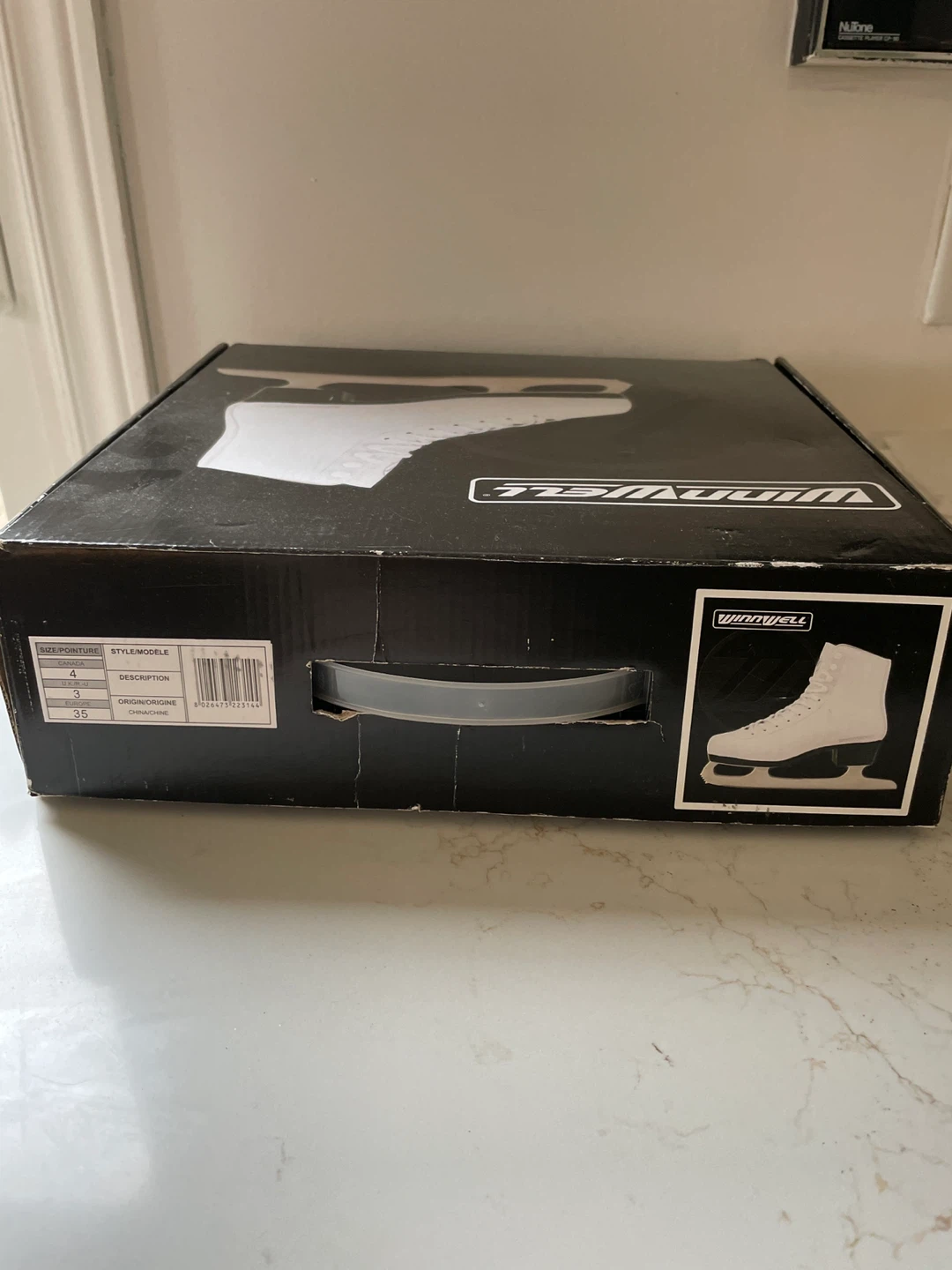 Winnwell Figure Skates - White, Size US 4