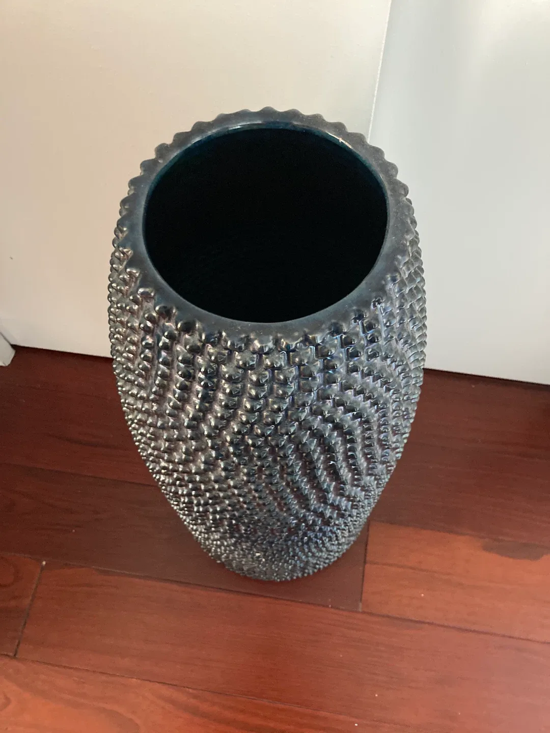 Textured iridescent Ceramic Vase 2 ft 1 in tall image indicator(2)