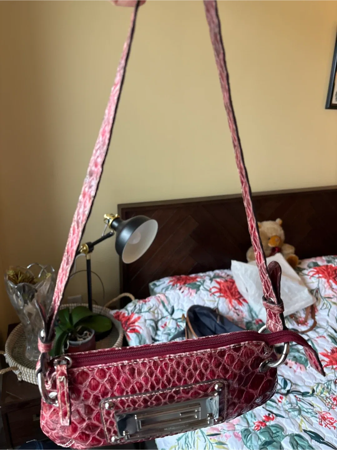 Guess Snakeskin Print Shoulder Bag image indicator(2)