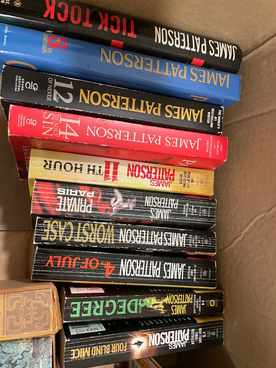 Assorted James Patterson Book- 3 each book
