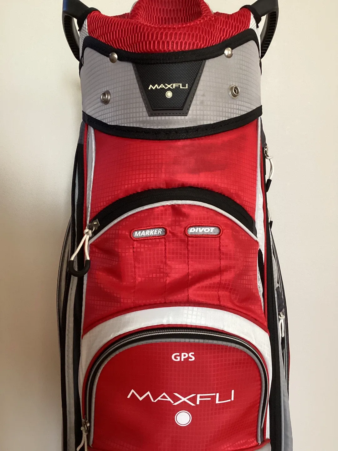 Maxfli U Series Golf Cart Bag - Red/Gray image indicator(3)