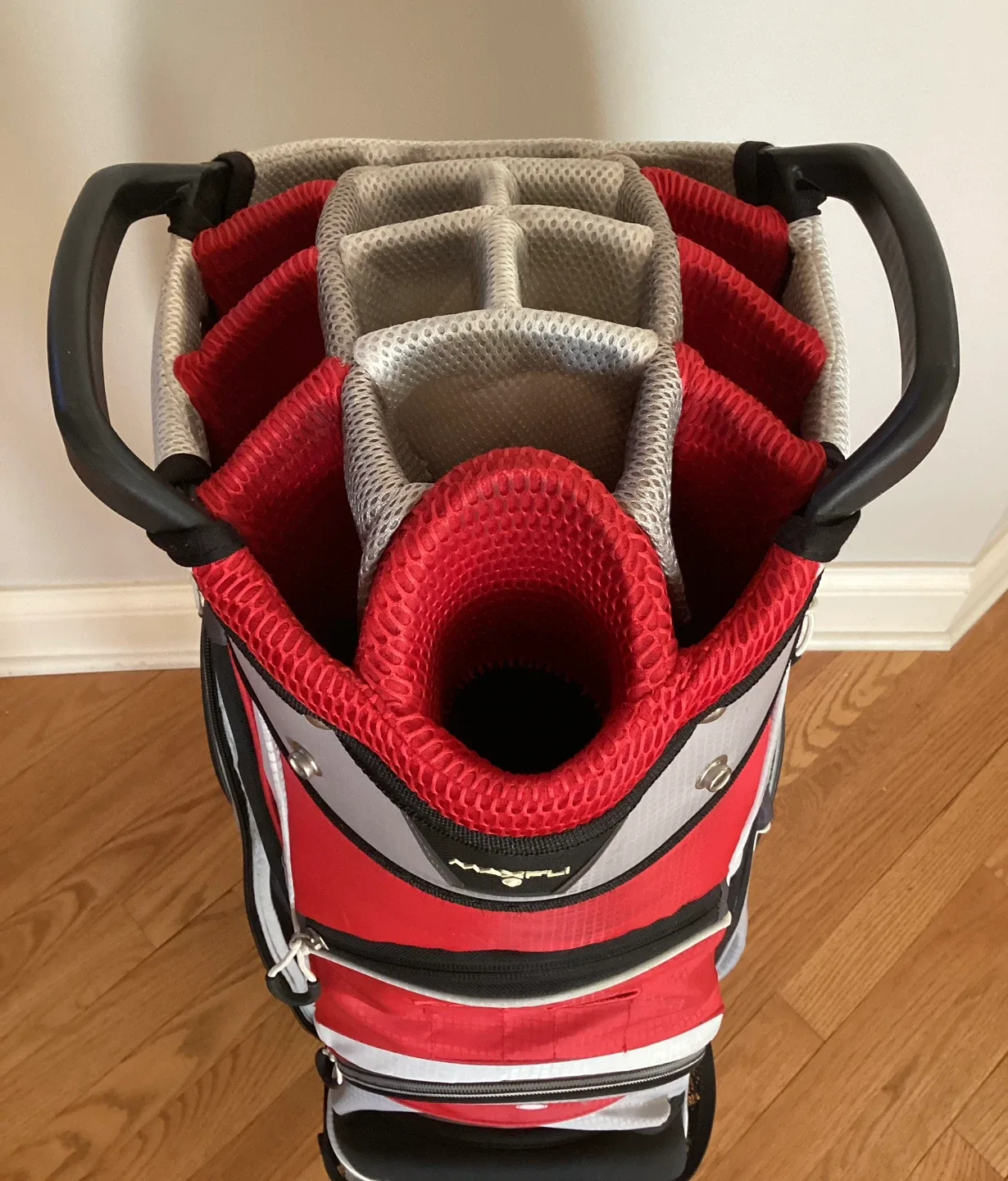 Maxfli U Series Golf Cart Bag - Red/Gray image indicator(7)