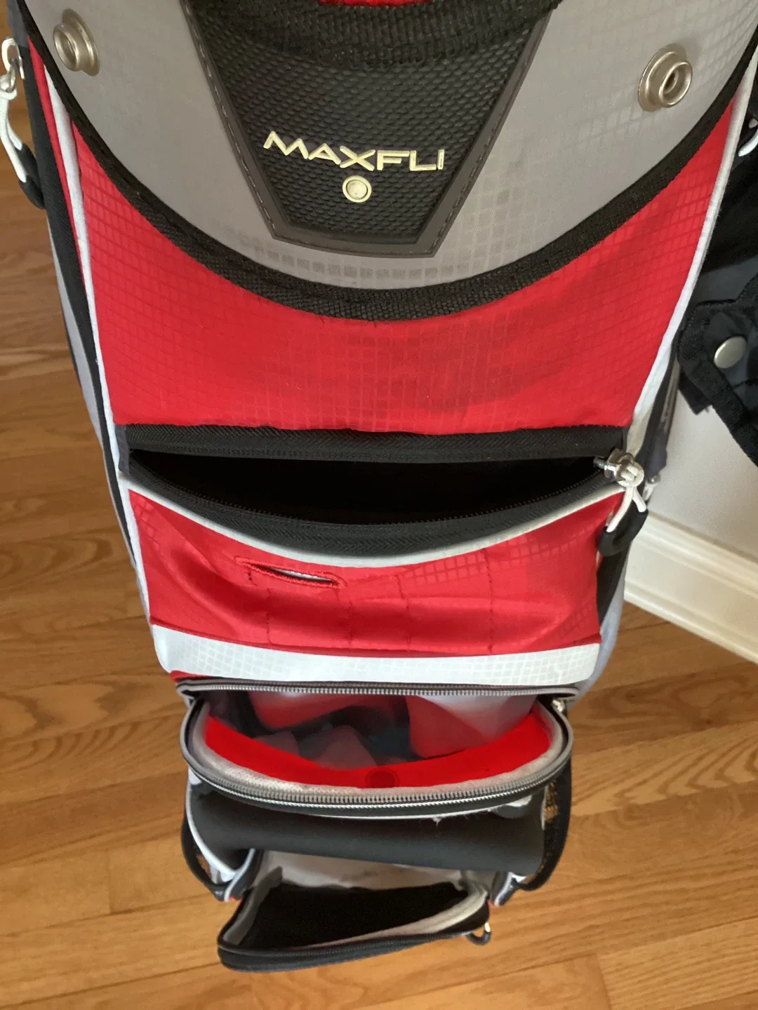 Maxfli U Series Golf Cart Bag - Red/Gray image indicator(9)