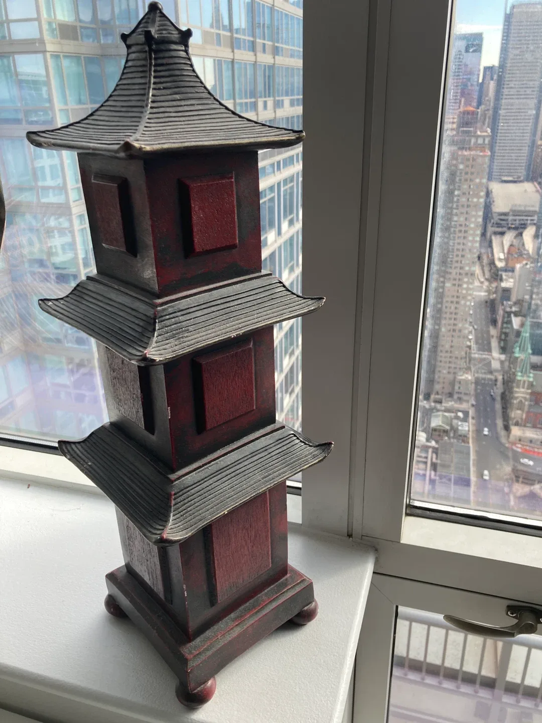 23 in ceramic pagoda deep red image indicator(2)