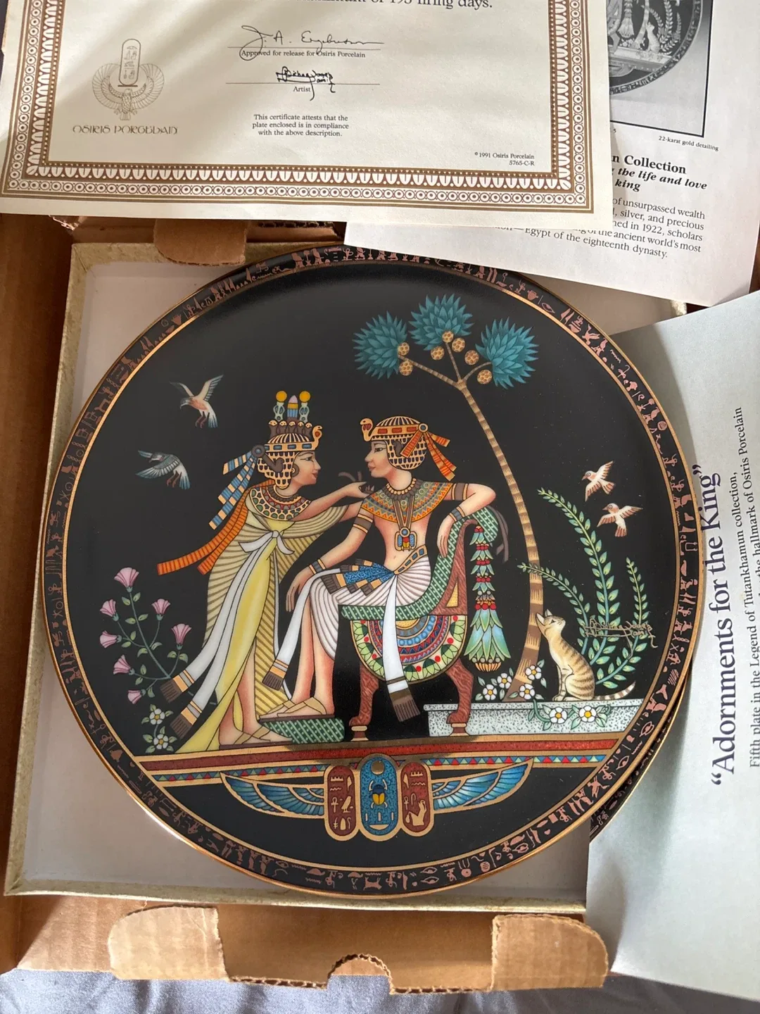 Osiris Porcelain "Adornments for the King" Plate image indicator(2)