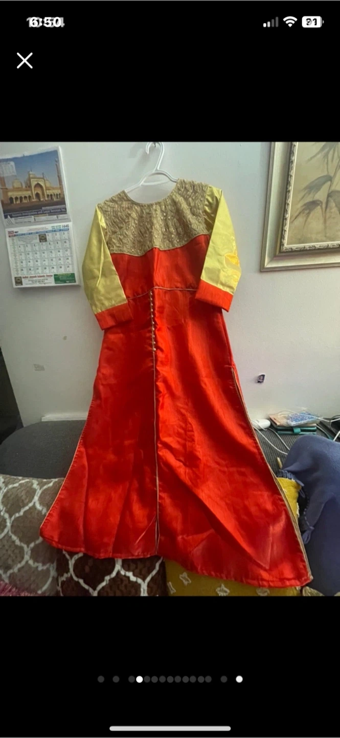 Eid  special  Red & Gold Lehenga Choli Set - photo 2