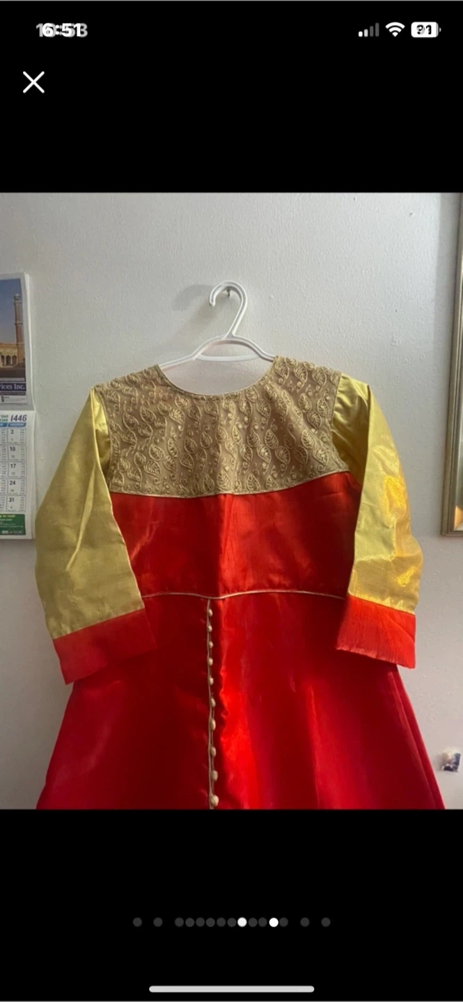 Eid  special  Red & Gold Lehenga Choli Set - photo 4