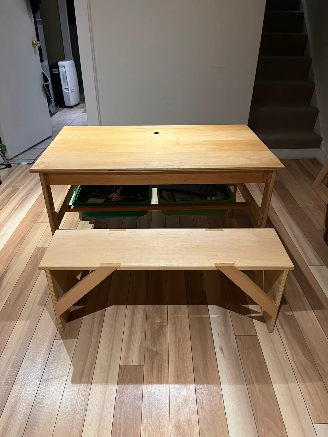 Kids Table and Bench with Storage image indicator(3)