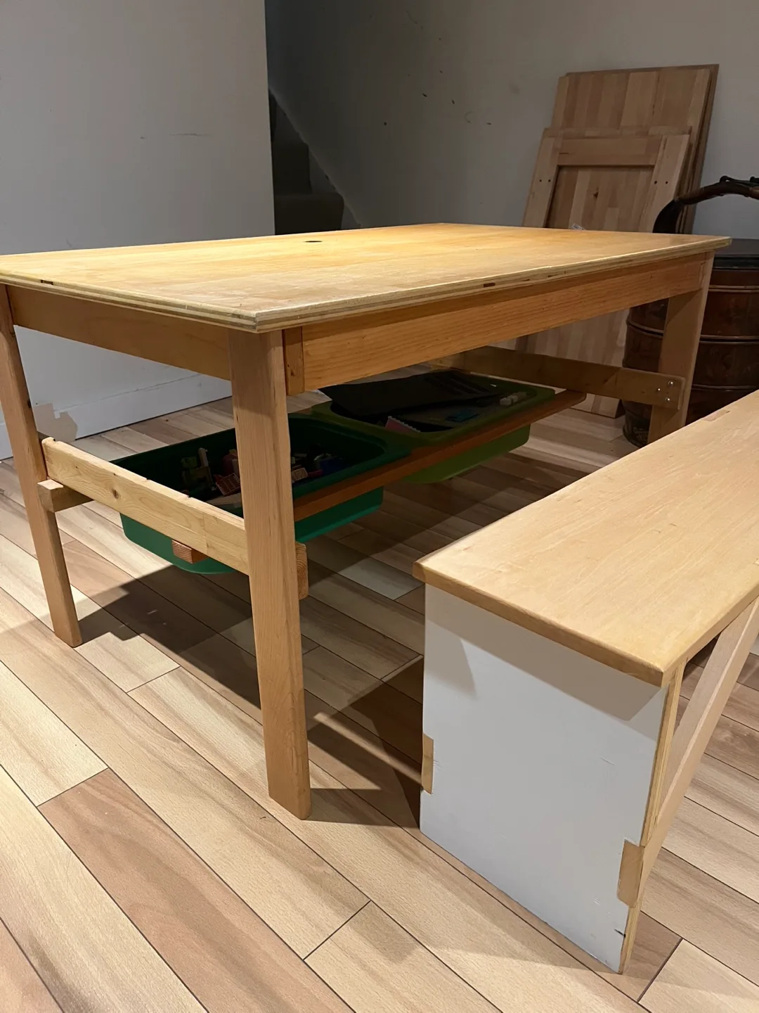 Kids Table and Bench with Storage image indicator(2)