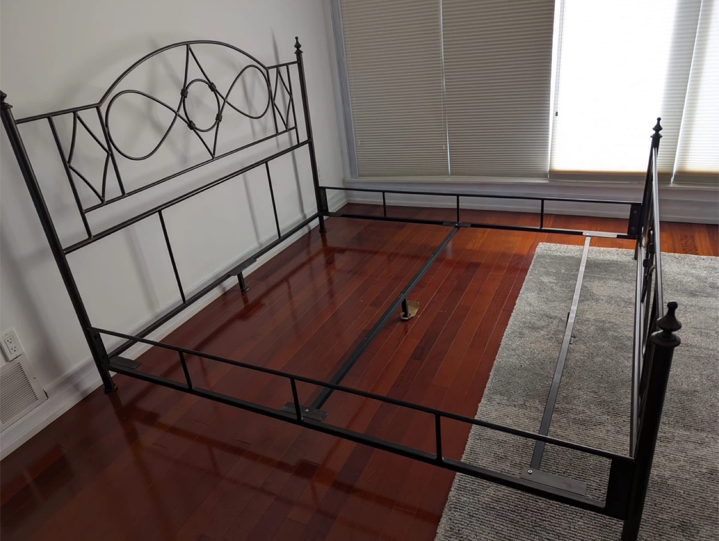 Black Metal Bed Frame - photo 2