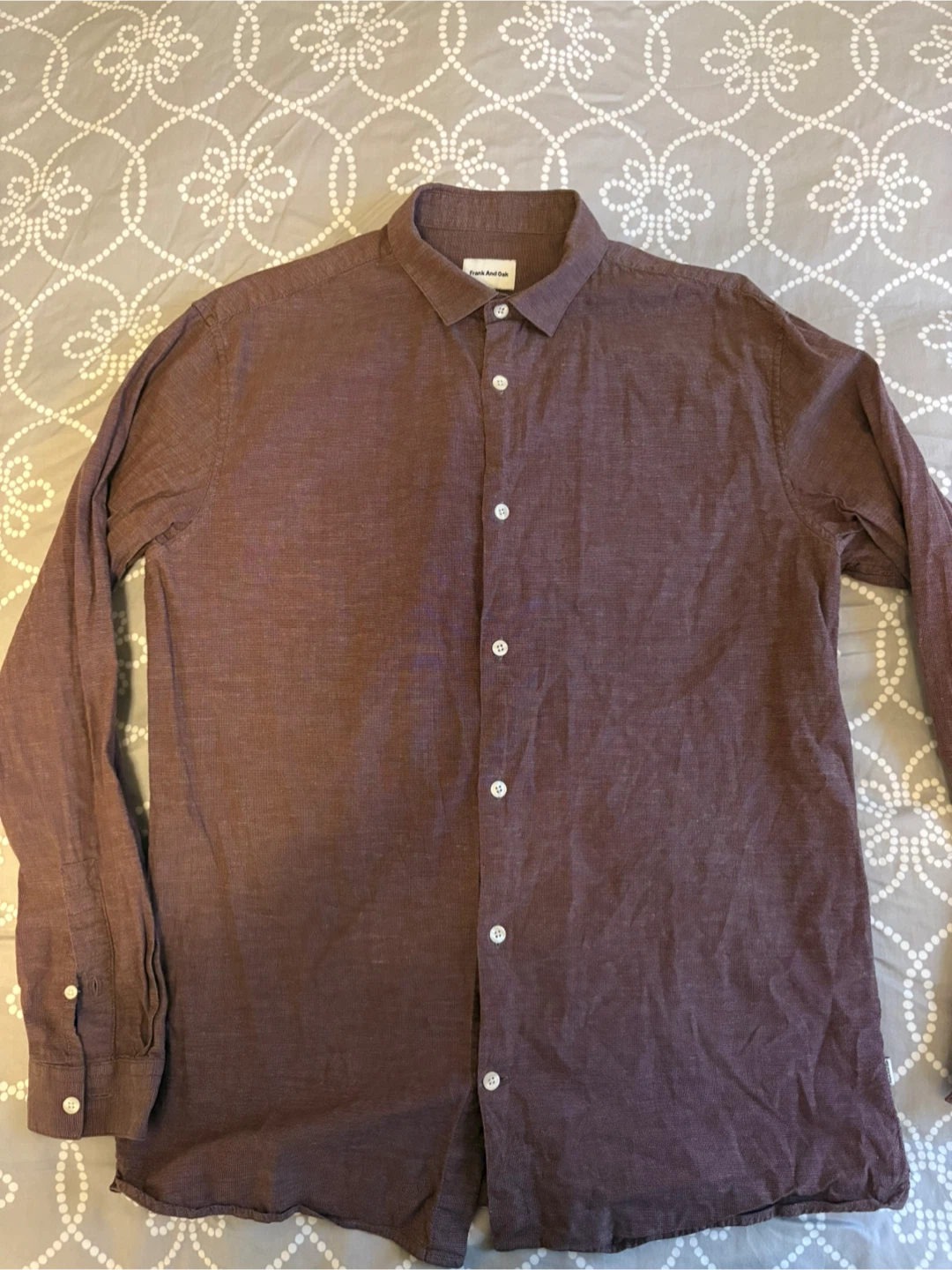 Frank And Oak Long Sleeve Shirt - Size L - photo 2