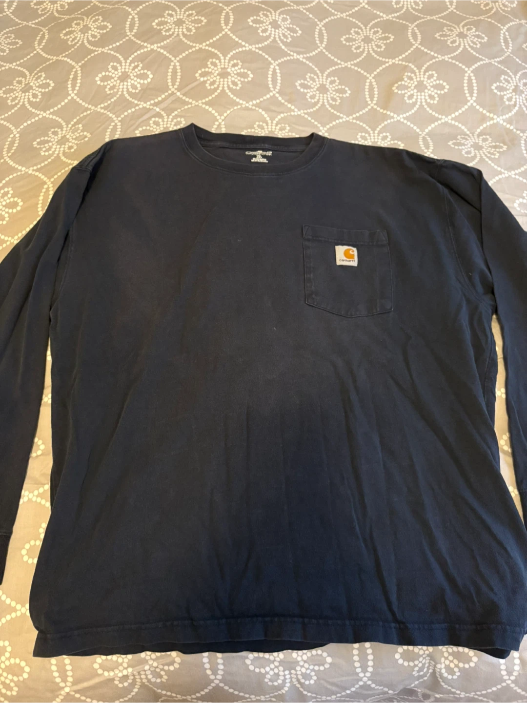 Carhartt XL Long Sleeve Shirt - Navy Blue - photo 3