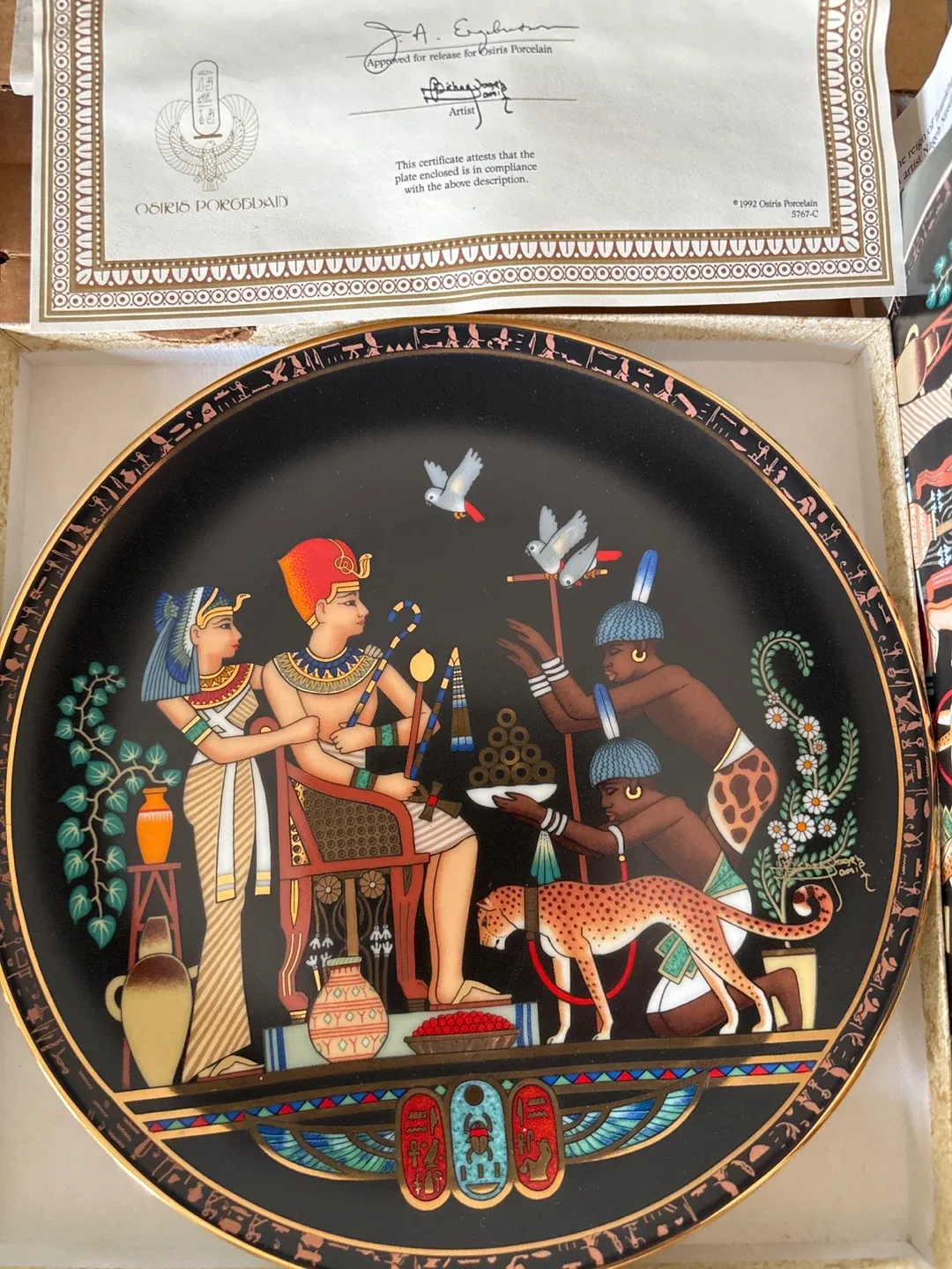Osiris Porcelain 'Gifts From Faraway Places' Plate image indicator(2)