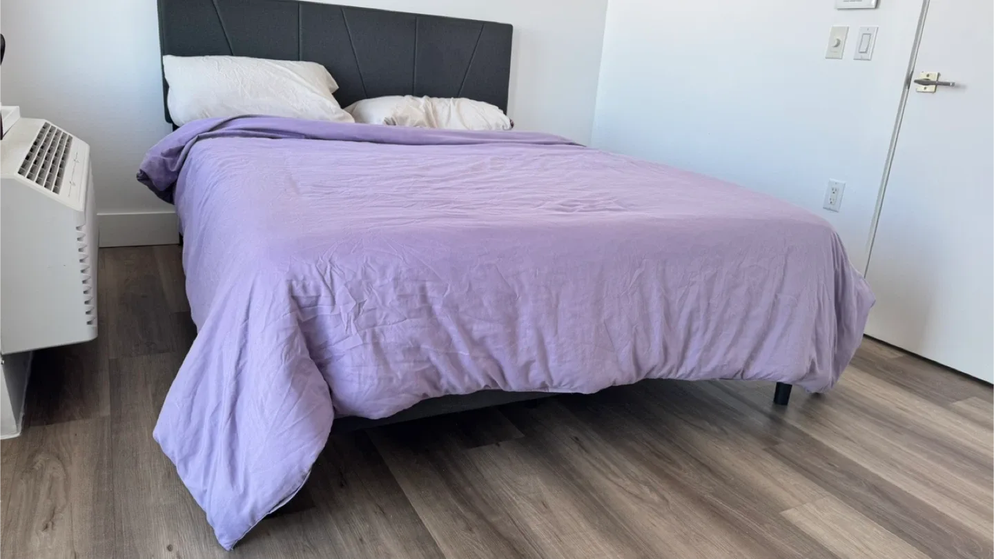 Queen Size Bed Frame with Headboard - Gray image indicator(3)