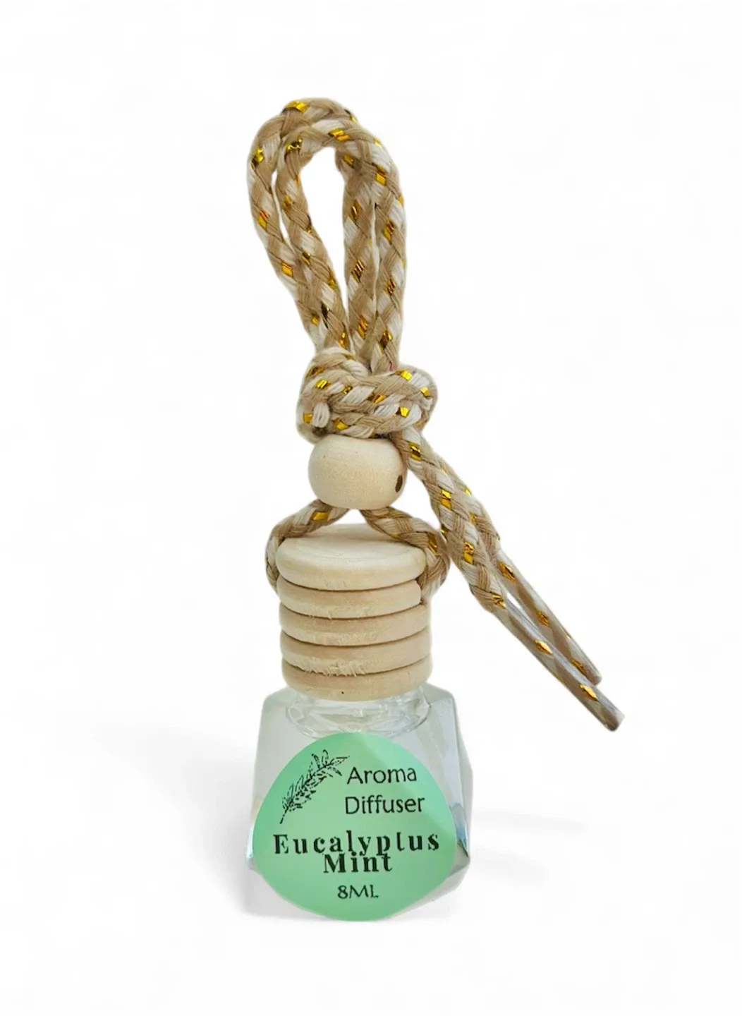 1Pc, Eucalyptus Mint Aroma Car Diffuser - 8ml