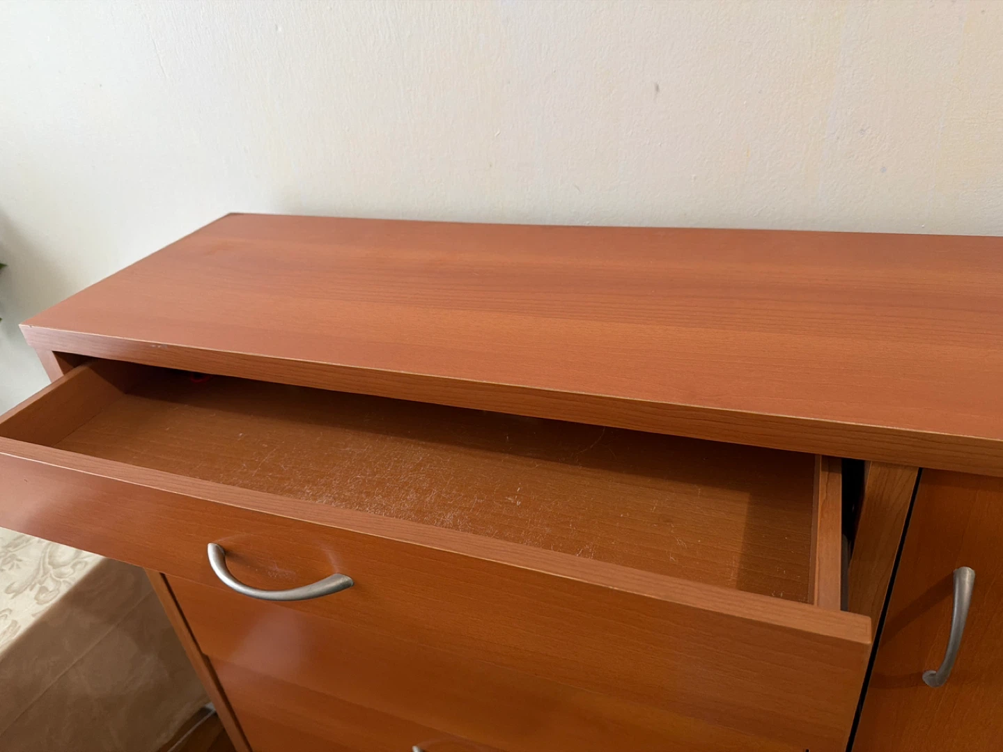 Wooden Dresser with Drawers and Cabinet - photo 2