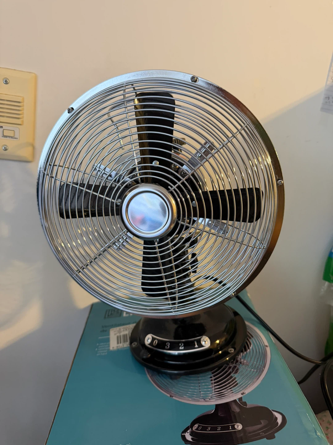 for LIVING Retro Table Fan - Like New!