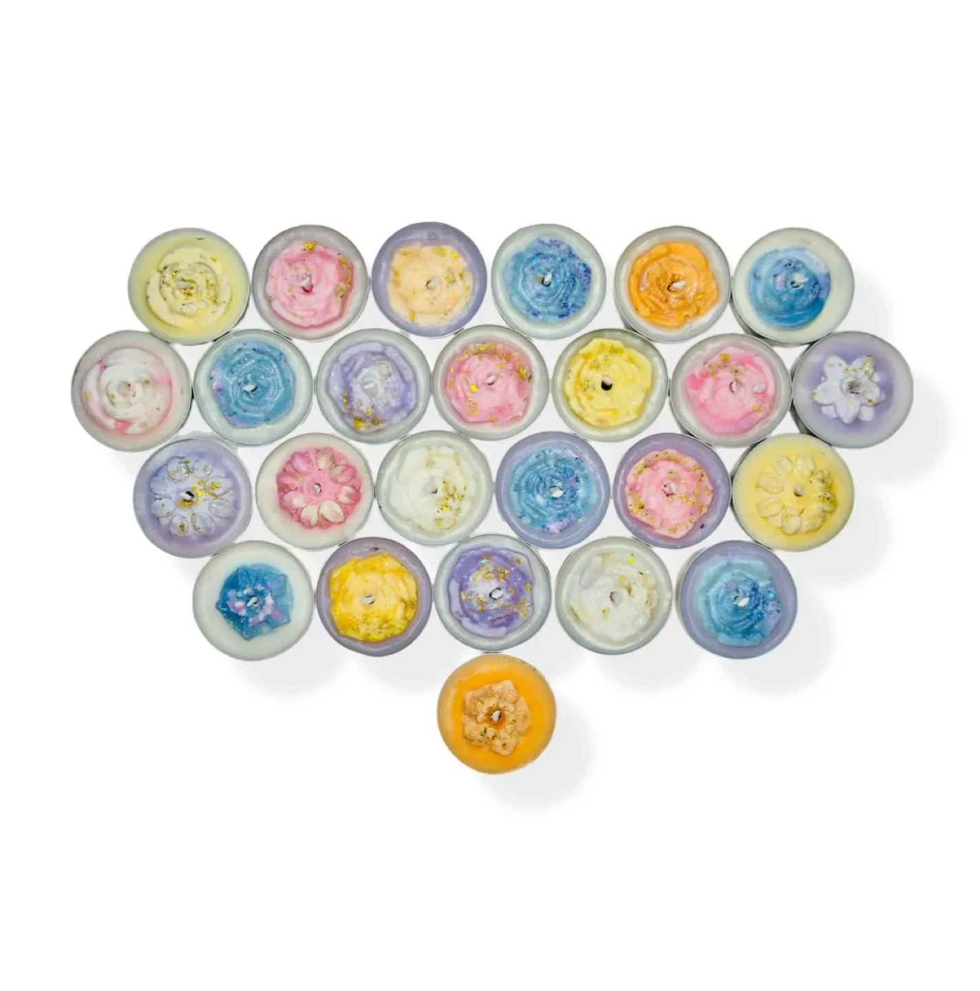 26Pcs In Total, 1Pc Ceramic Oil Burner with 25Pcs Tea Lights. image indicator(3)