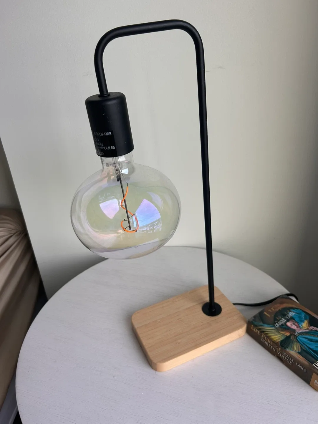 Modern Table Lamp with Wood Base image indicator(2)