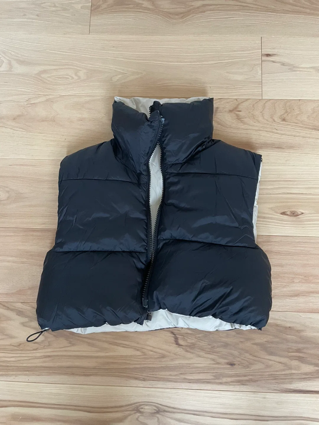 Puffer Vest cropped - Black