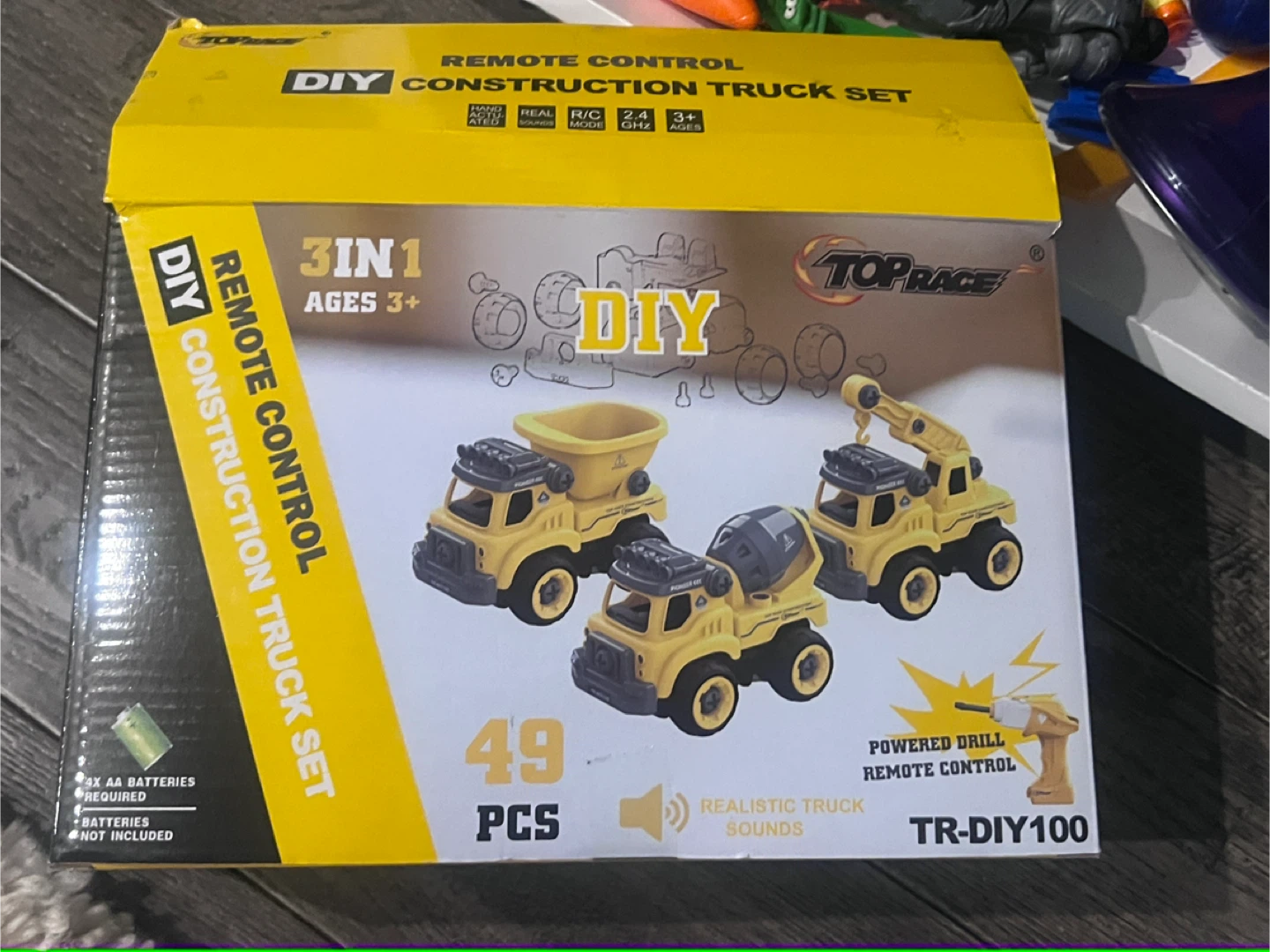 DIY Construction Truck Set - in Box!