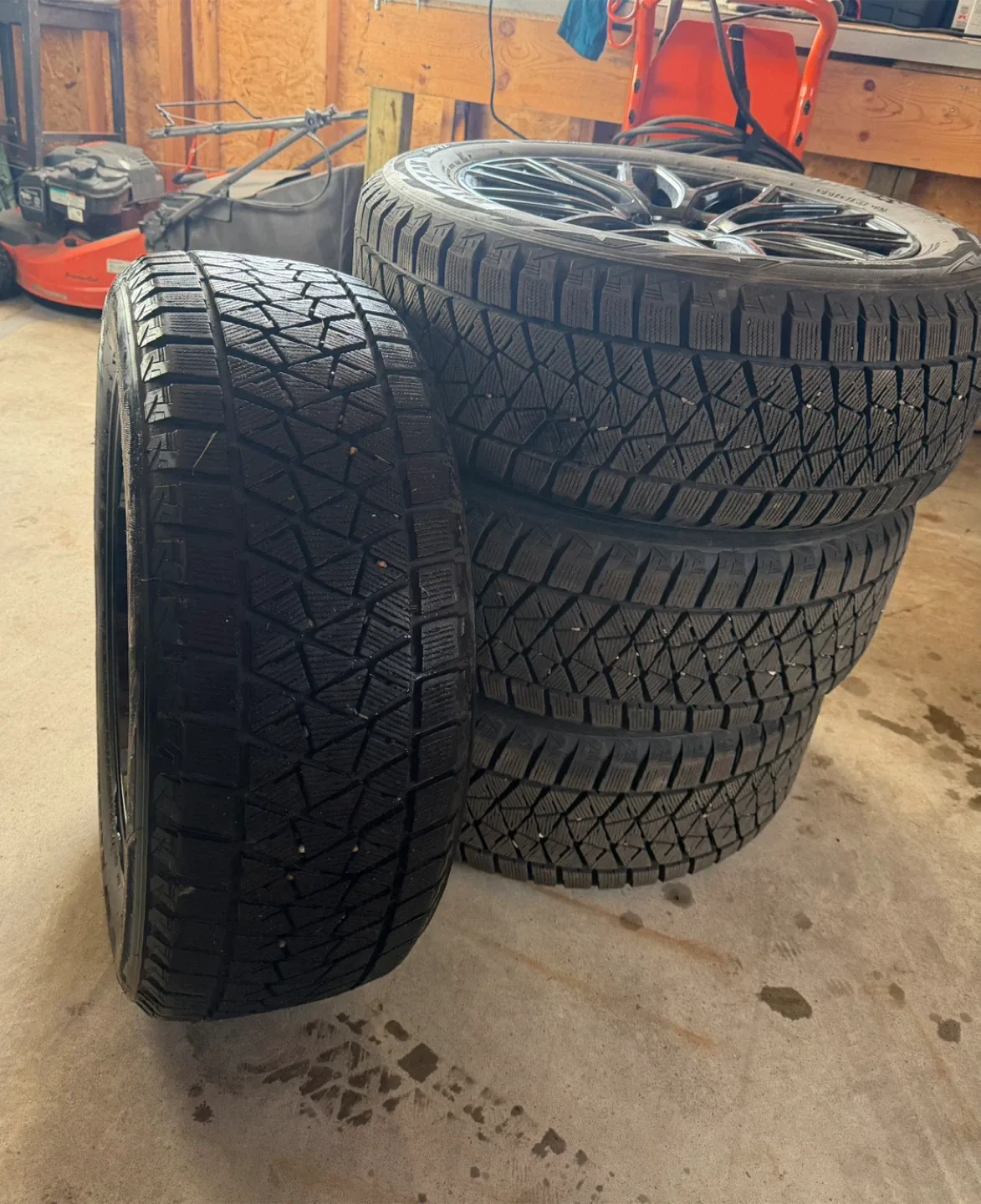 Set of 4 Touren TR27 19" Rims with Winter Tires