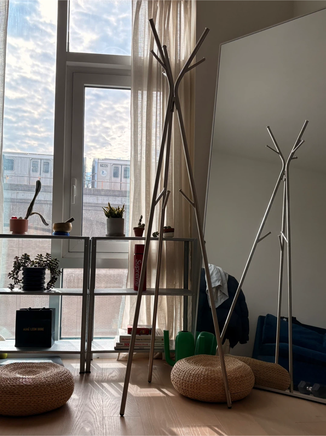 IKEA Coat Rack Stand - Silver