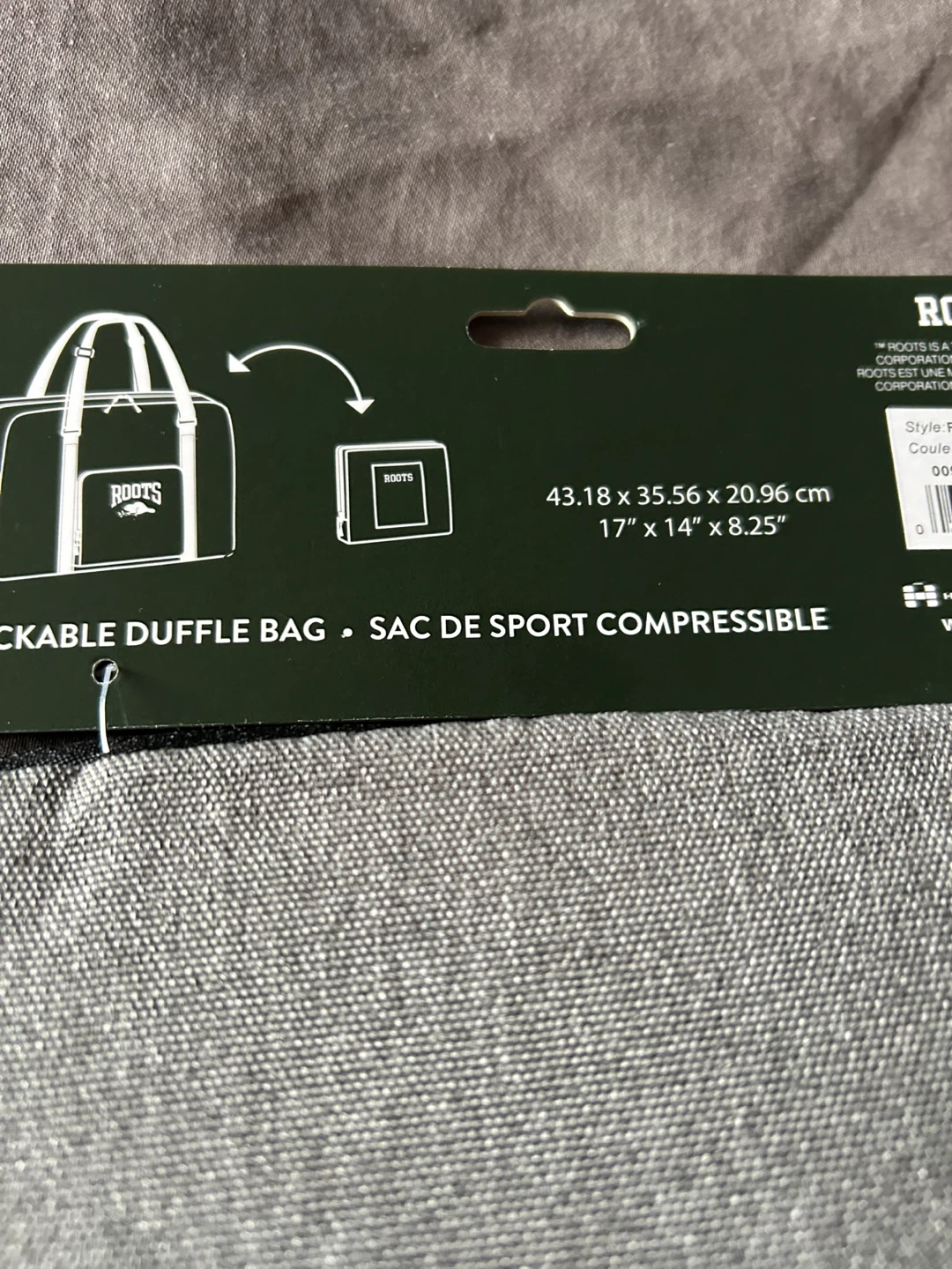 New Roots Packable Duffle Bag - Grey - photo 3