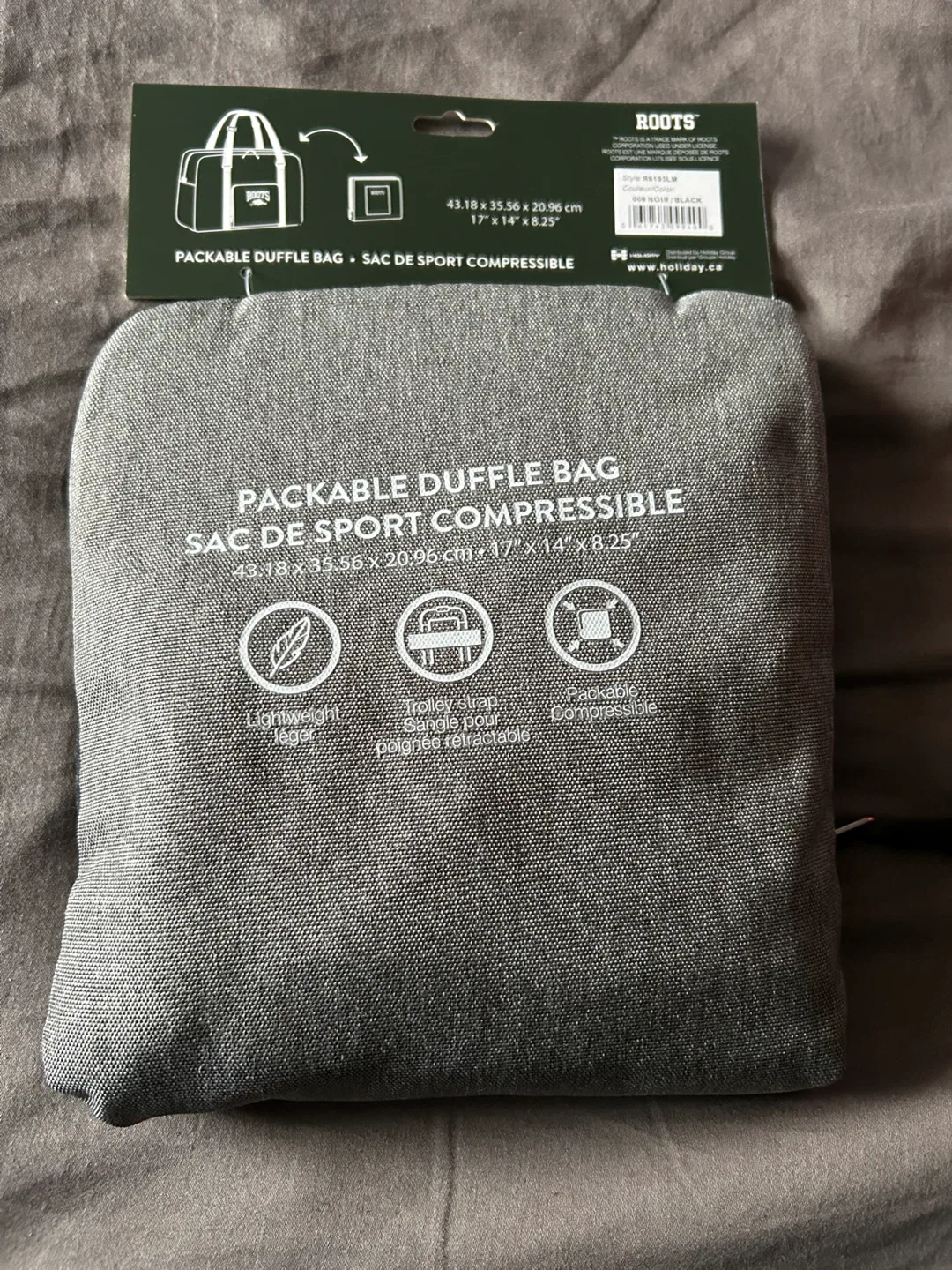 New Roots Packable Duffle Bag - Grey image indicator(2)